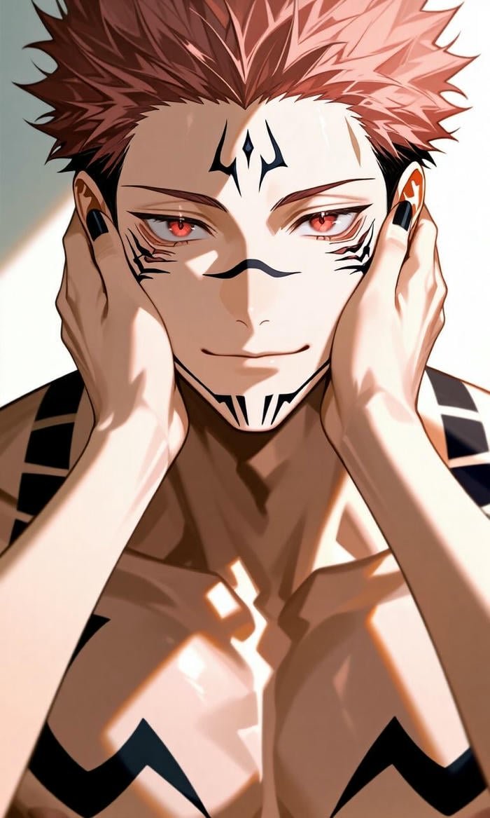 Hình anime Sukuna đơn giản đẹp