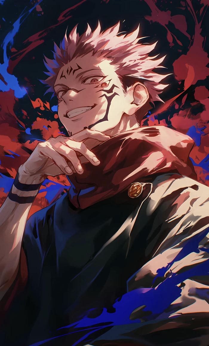 Hình anime Sukuna ngầu ấn tượng