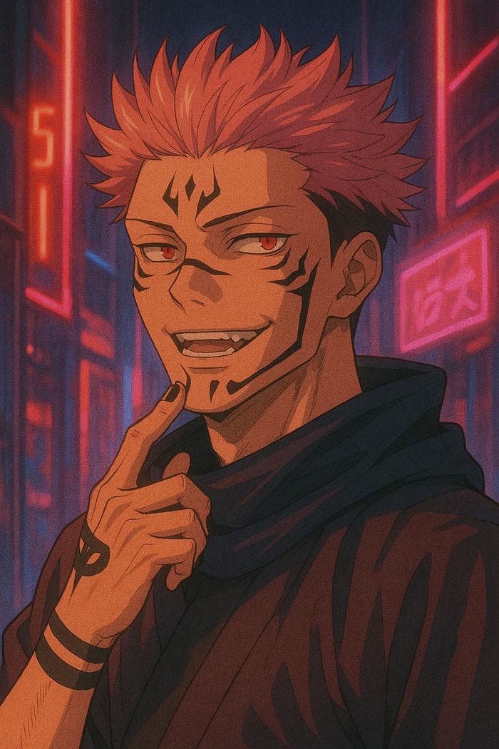 Hình anime Sukuna nhân vật nguy hiểm