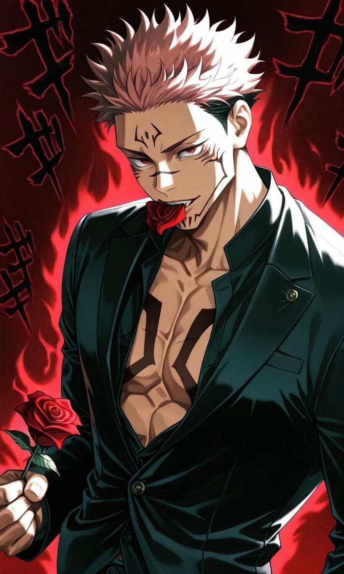 Hình anime Sukuna sức mạnh áp đảo