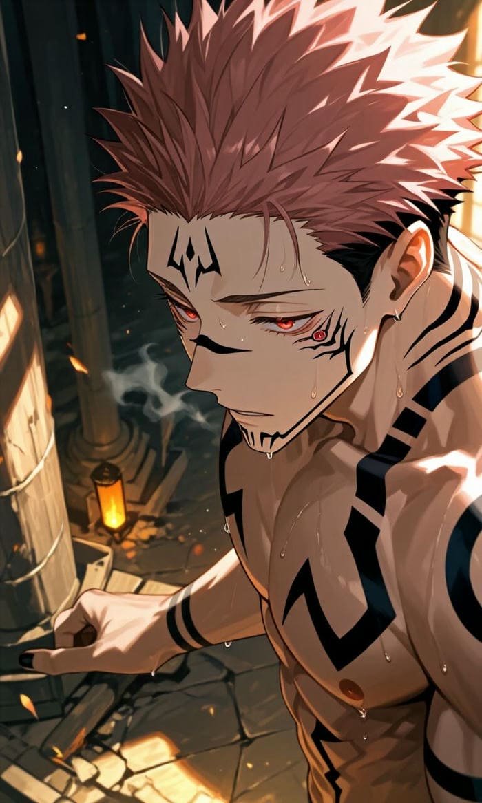 Hình anime Sukuna thực thể siêu nhiên