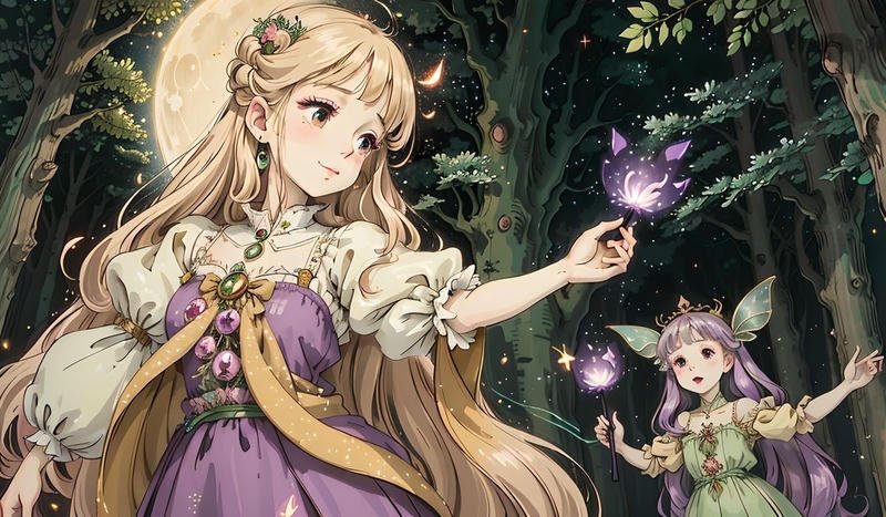 Hình bìa anime nhân vật công chúa