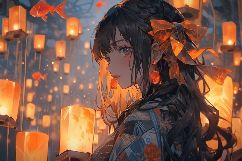 Hình bìa anime nhân vật góc nghiêng đẹp