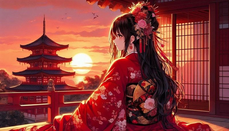 Hình bìa anime nhân vật phong cách nghệ thuật