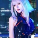 Hình cosplay lucy ánh nhìn tươi sáng