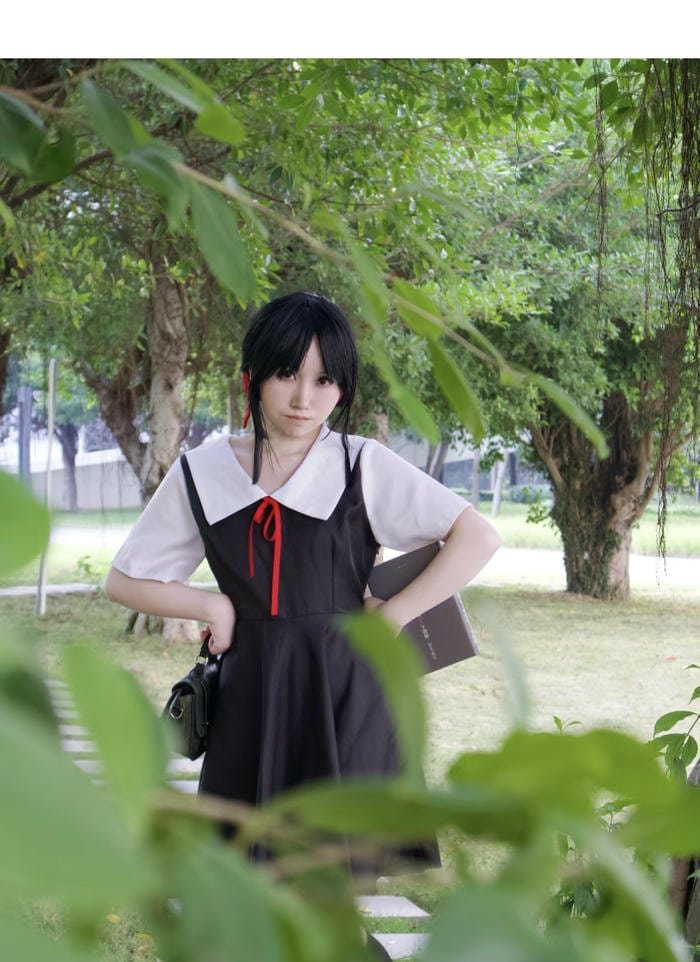 Hình kaguya cosplay biểu cảm ngượng ngùng đáng yêu