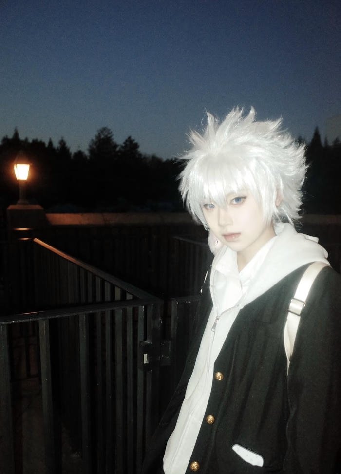 Hình killua cosplay phong thái chiến đấu ấn tượng