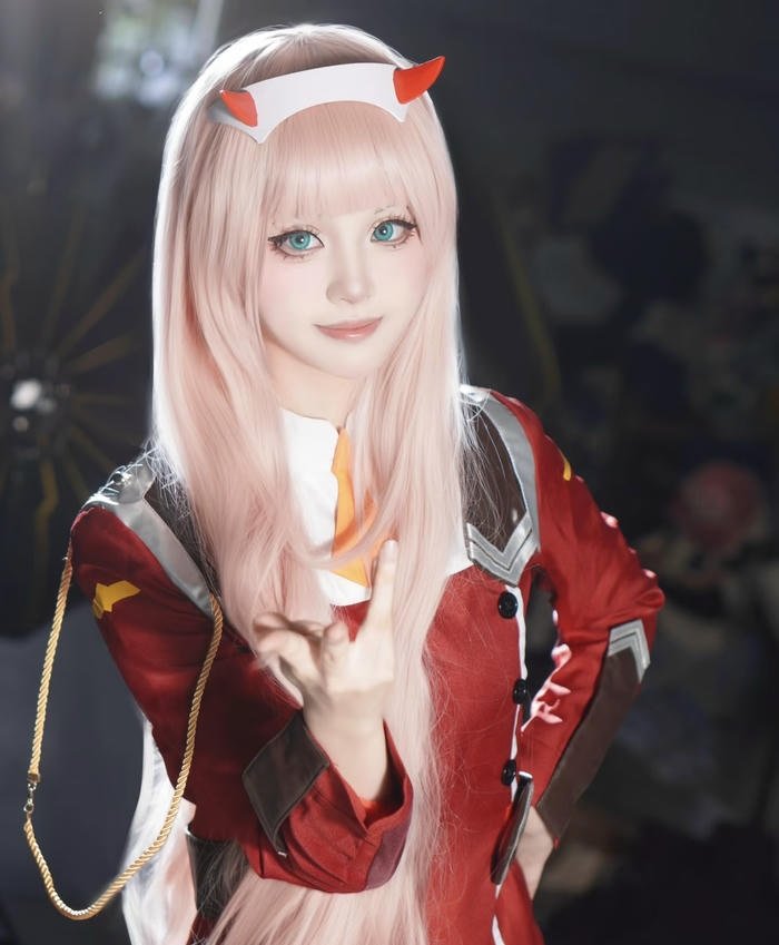 Hình zero two cosplay tạo hình chuẩn nhân vật