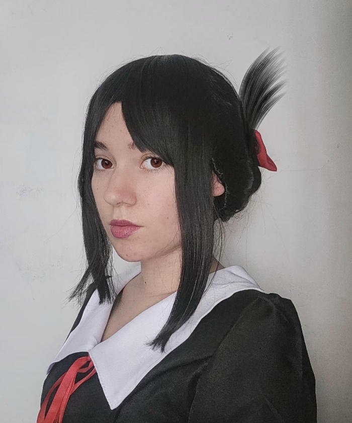 Kaguya cosplay mái tóc dài suôn mượt nổi bật