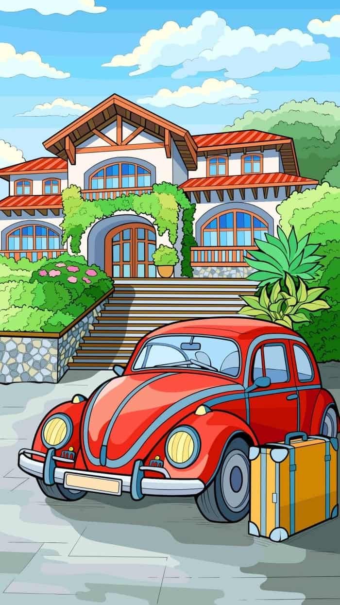 Sự chỉn chu thể hiện rõ trong tranh vẽ ô tô