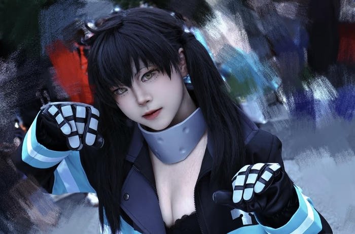 Tamaki kotatsu cosplay mắt to tròn