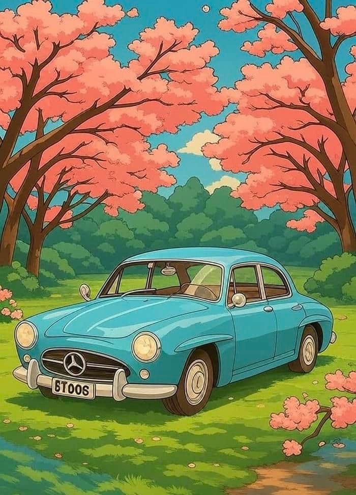 Tranh vẽ ô tô mang tính quan sát thực tế