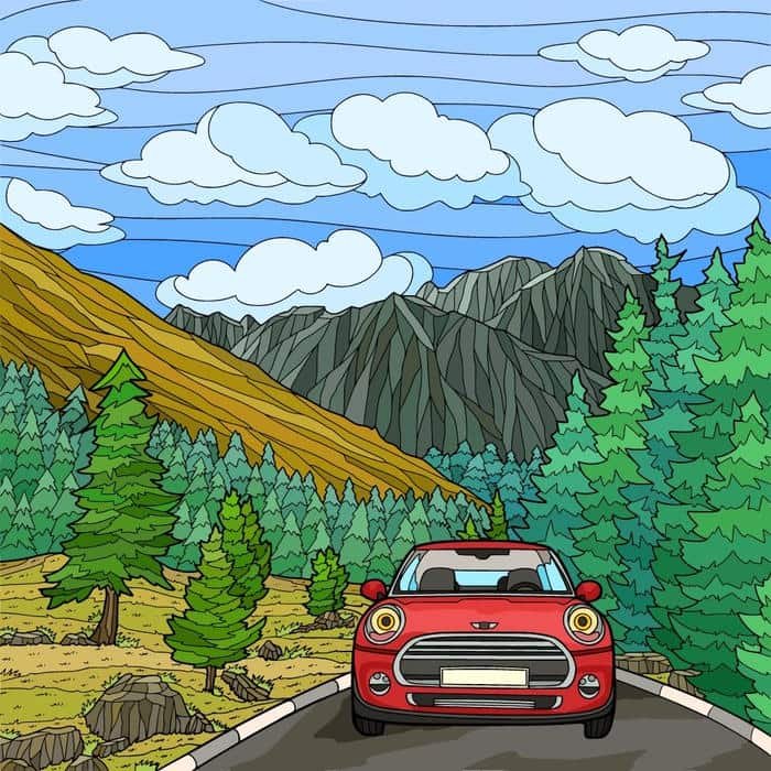 Tranh vẽ ô tô thể hiện sự quan sát tỉ mỉ