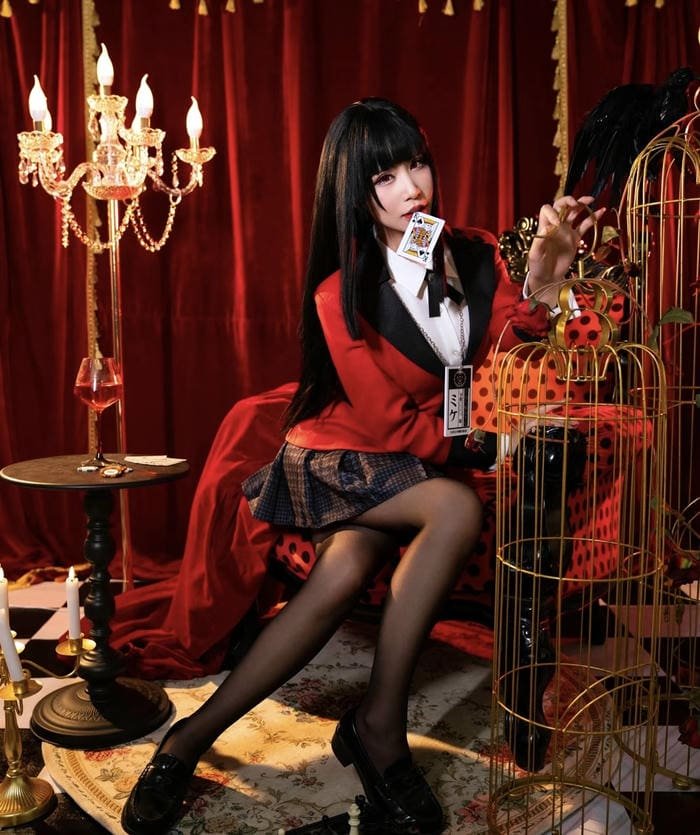 Yumeko jabami cosplay chân dài