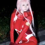 Zero two cosplay thân hình bốc lửa