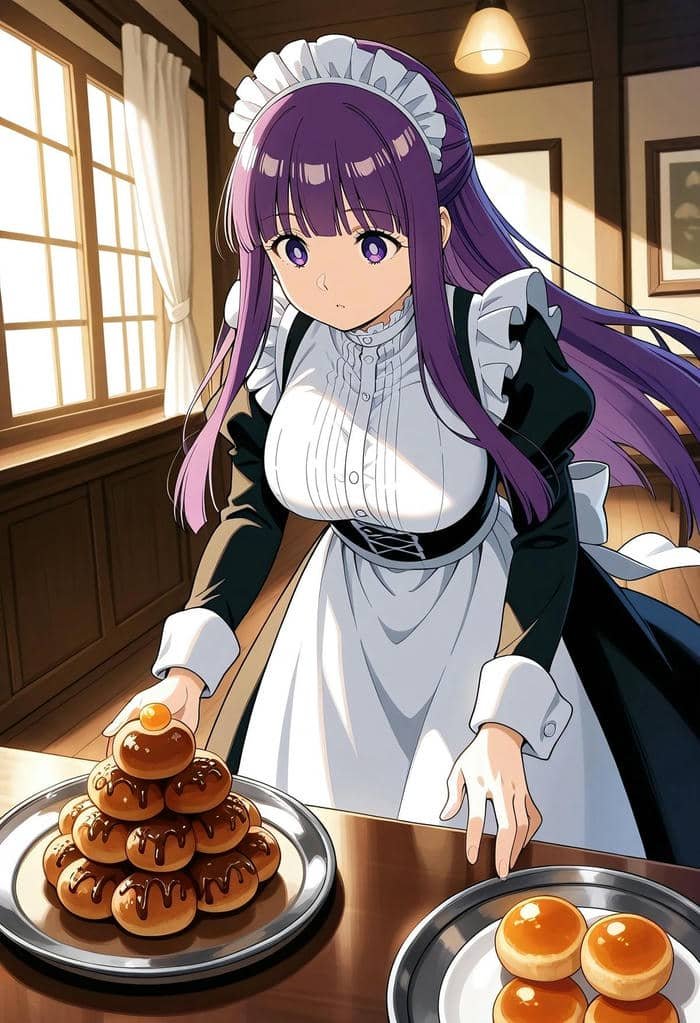 ảnh fern anime nét đẹp mềm mại