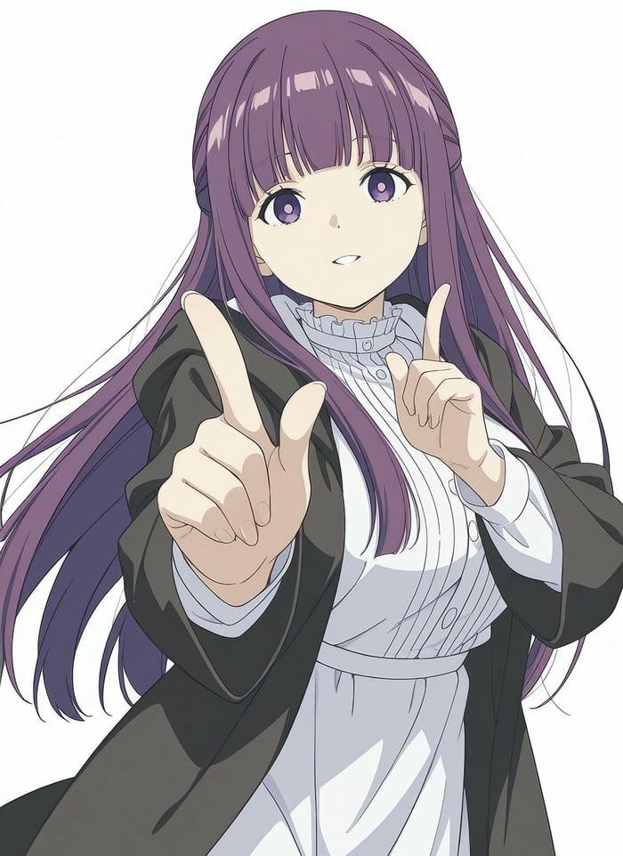 ảnh fern anime thần thái sang trọng