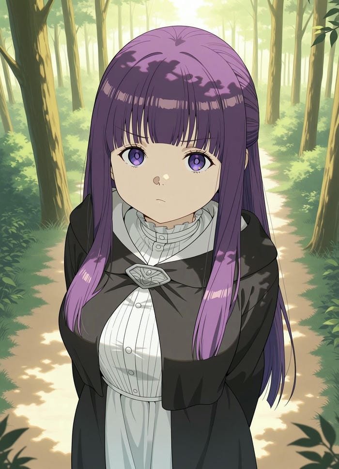 ảnh fern anime vẻ đẹp thanh tú