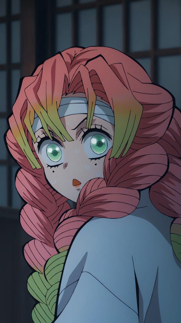 ảnh mitsuri anime ánh mắt ngạc nhiên