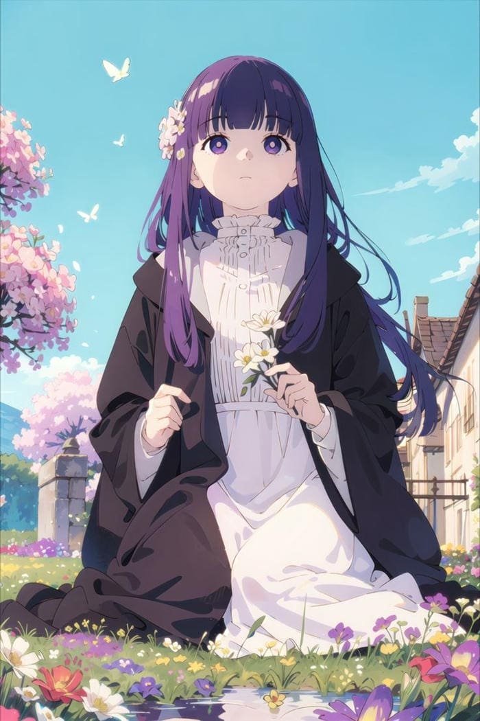 anime fern ánh mắt sâu lắng đầy cảm xúc