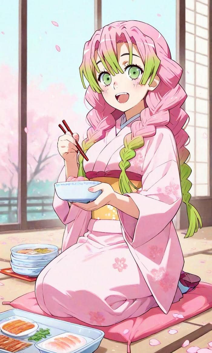 anime mitsuri ánh mắt ngây thơ