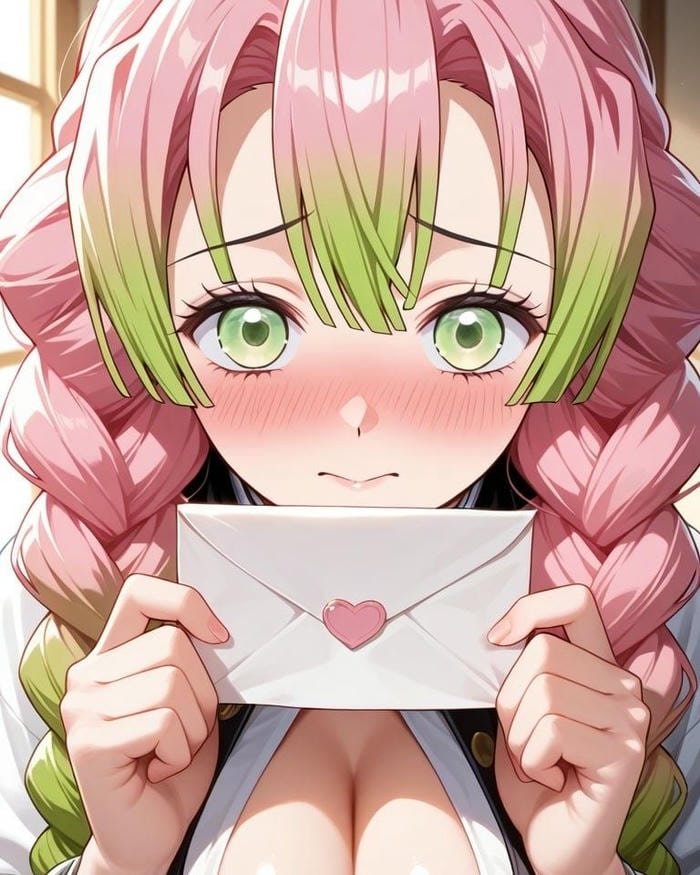 anime mitsuri biểu cảm đáng yêu