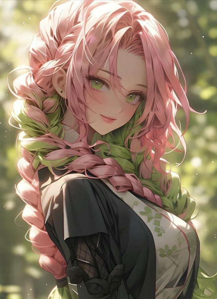 hình ảnh mitsuri anime thần thái ngọt ngào