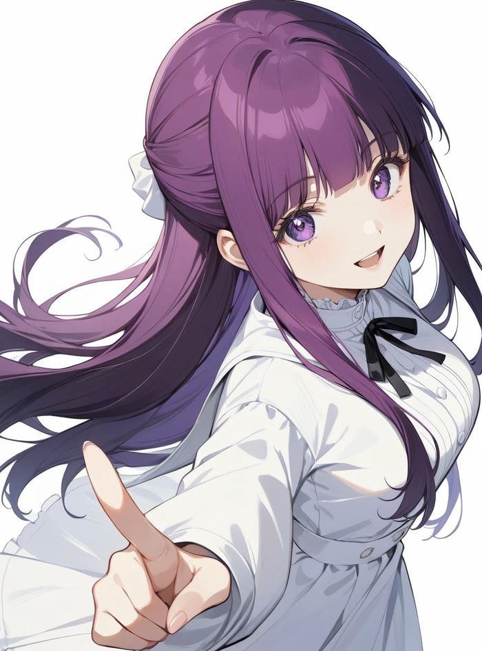 hình fern anime ánh mắt đầy cảm xúc