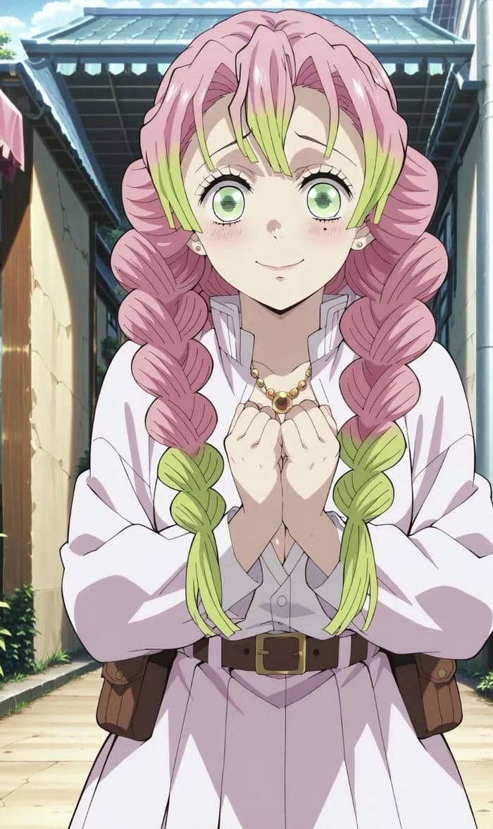 hình mitsuri anime nét đẹp duyên dáng