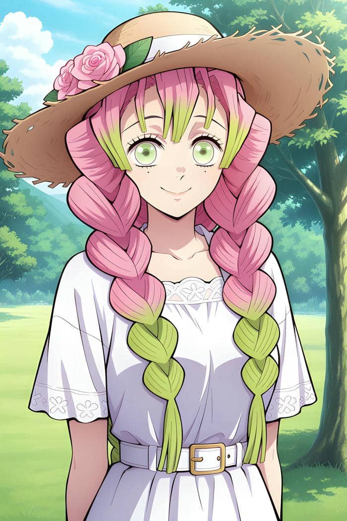 hình mitsuri anime vẻ đẹp nữ tính nổi bật