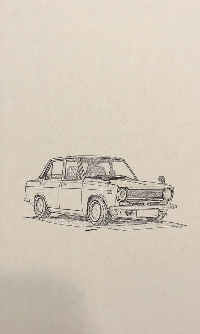 tác phẩm hội họa tập trung vào tranh vẽ ô tô