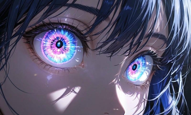 Ảnh anime mắt phong cách cute dễ thương nổi bật