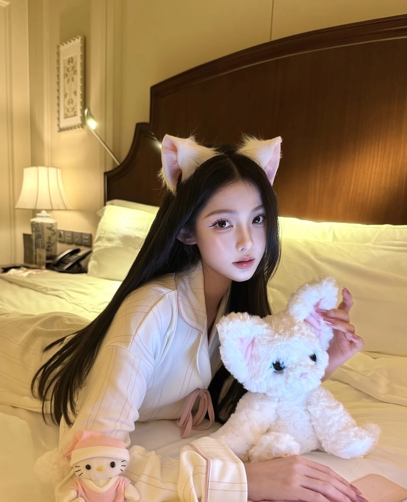 Ảnh gái xinh mặc đồ ngủ mang vẻ đẹp tự nhiên