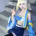 Ảnh lucy heartfilia cosplay thích hợp làm avatar anime