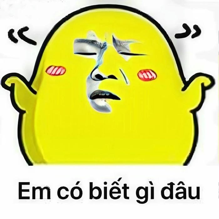 Ảnh meme ai biết gì đâu phản ứng hài hước