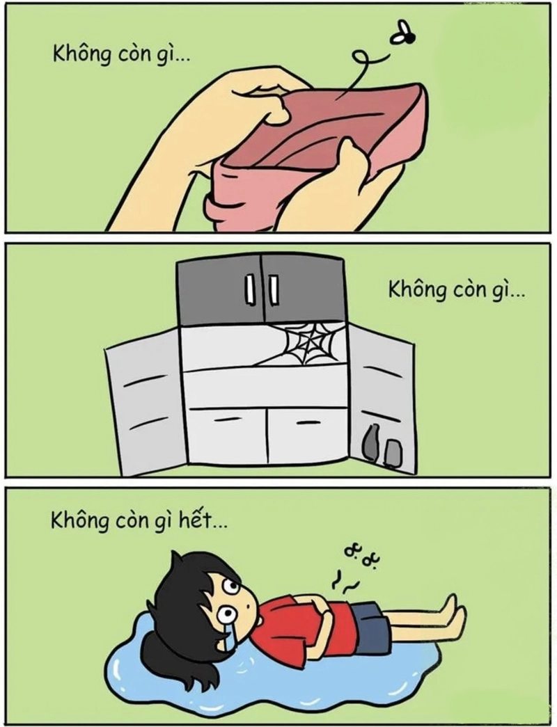 Ảnh meme nghèo nội dung vui nhộn về cuộc sống sinh viên