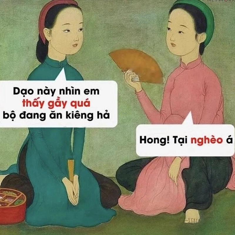 Ảnh meme nghèo nội dung vui về cuộc sống thiếu thốn