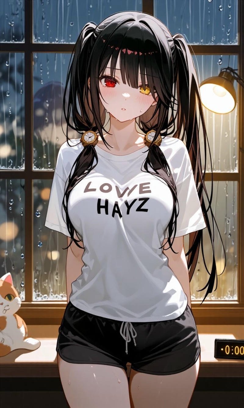 Cảnh Kurumi Tokisaki nhìn thẳng đầy cuốn hút