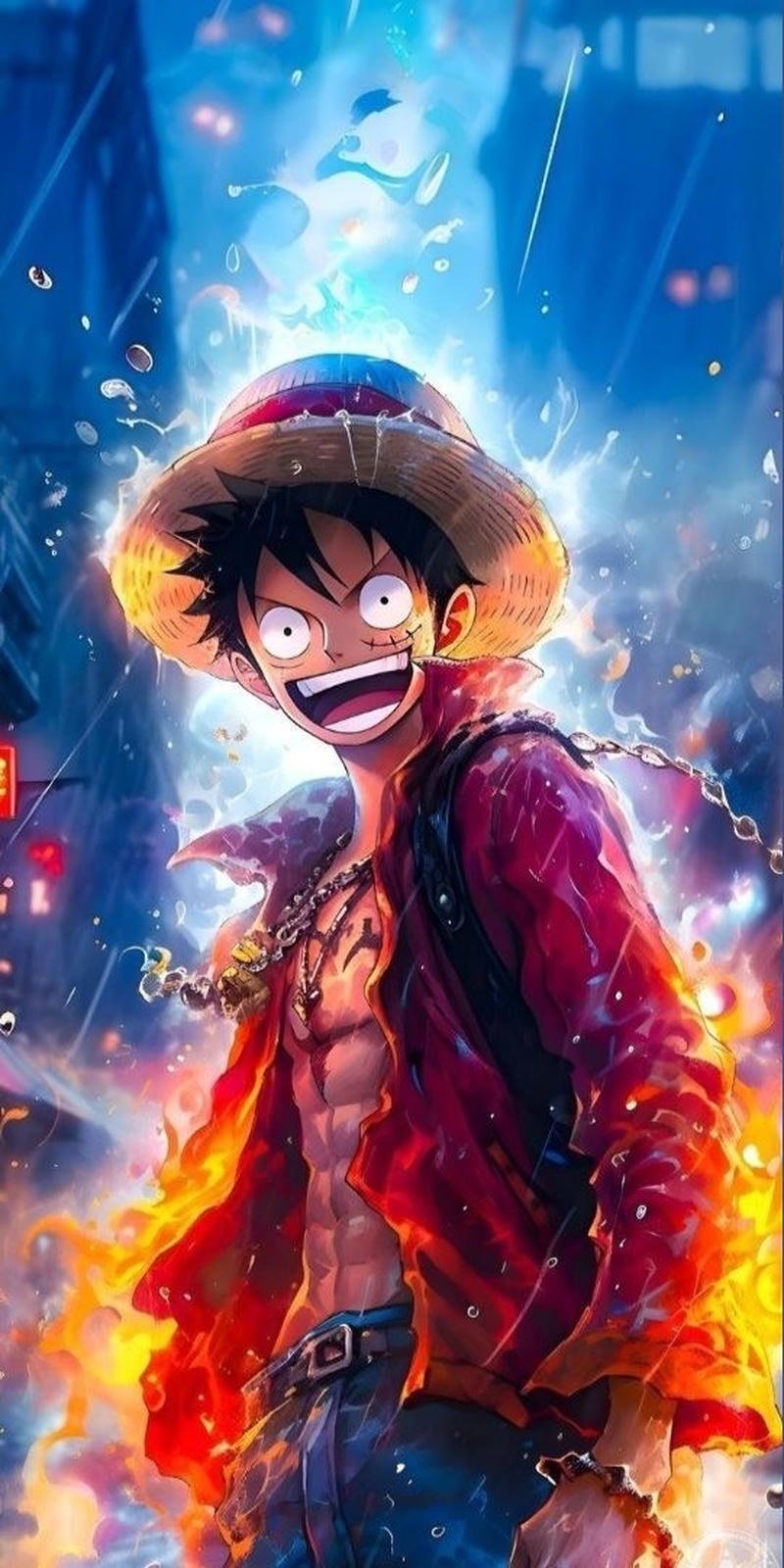 Chân dung Luffy tươi cười trong thế giới hải tặc