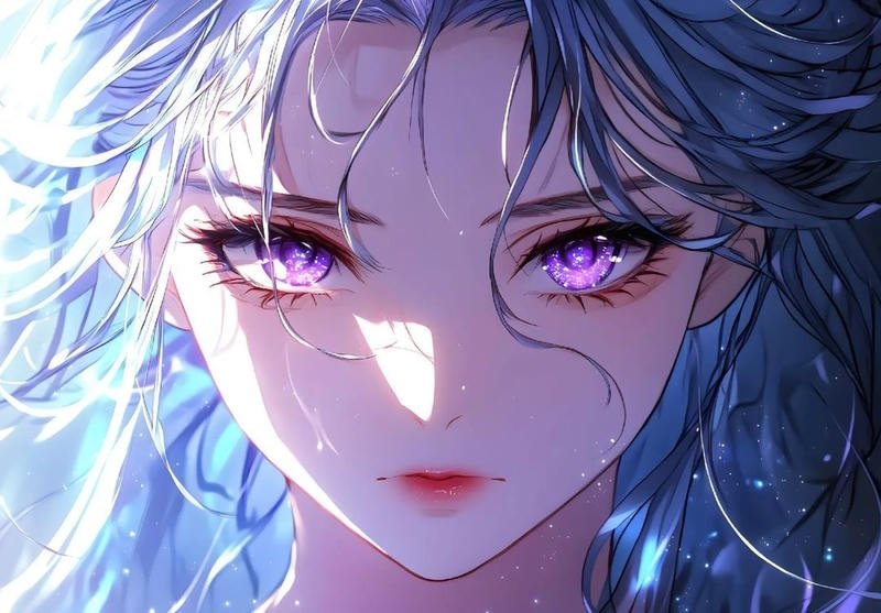 Chi tiết đôi mắt nhân vật hoạt hình tinh tế ảnh anime mắt