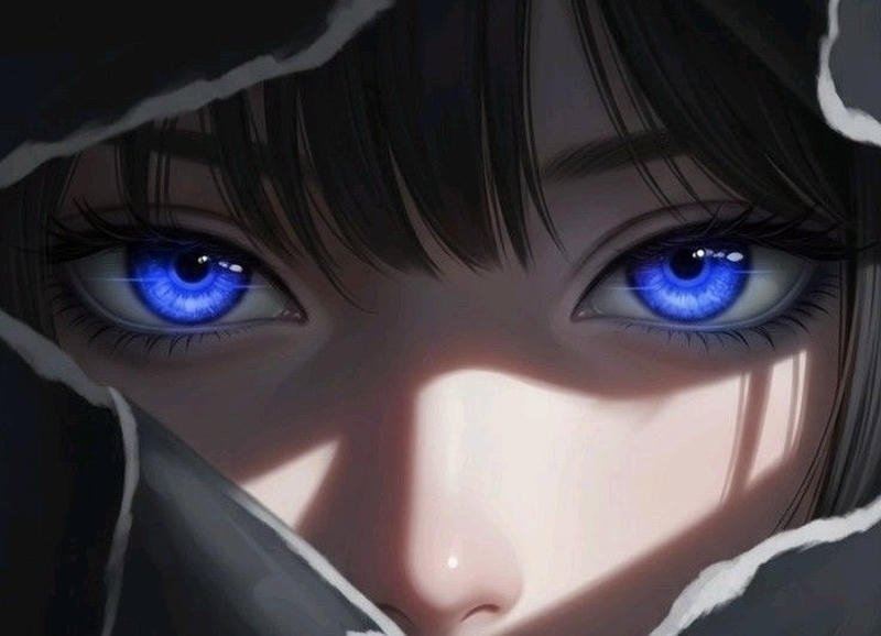 Đôi mắt nhân vật truyện tranh sắc sảo tạo điểm nhấn