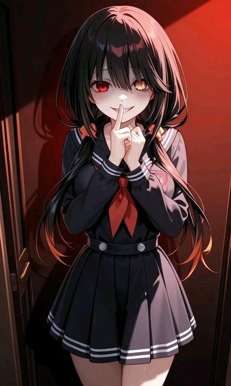 Hình Kurumi Tokisaki ánh mắt hai màu đặc trưng