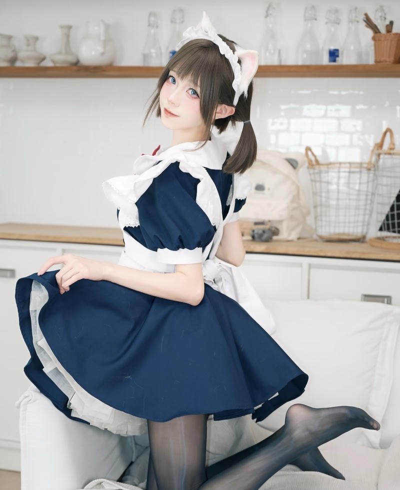 Hình cosplay hầu gái mang vẻ hấp dẫn tinh tế