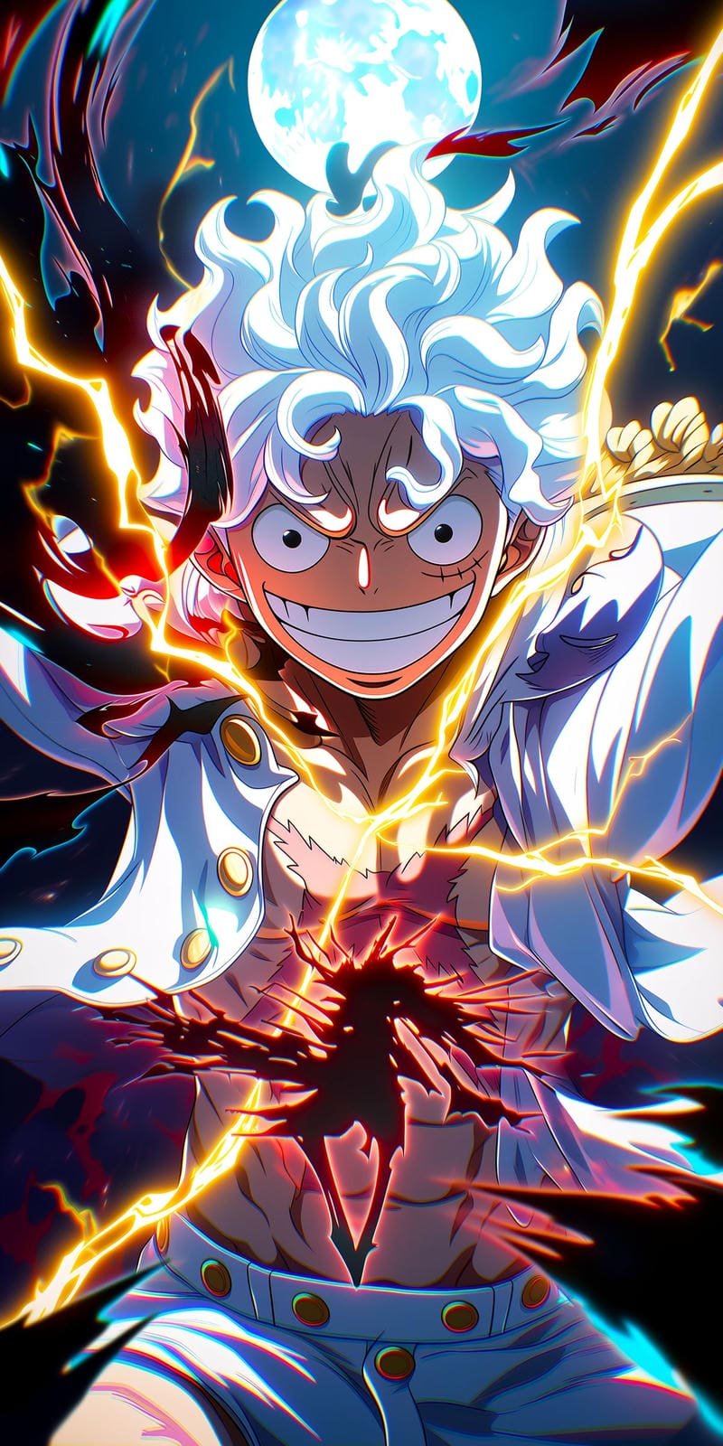 Hình nhân vật Luffy đầy khí thế ảnh anime luffy