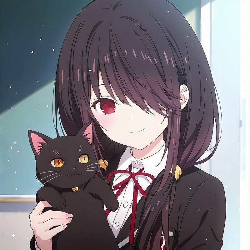 Khoảnh khắc Kurumi mỉm cười đầy bí ẩn kurumi anime