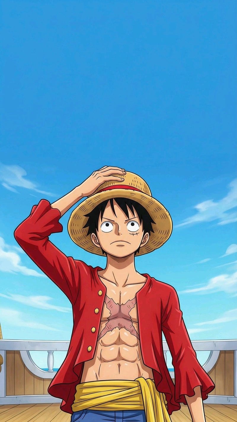 Khoảnh khắc Luffy chuẩn bị chiến đấu phong cách truyện tranh