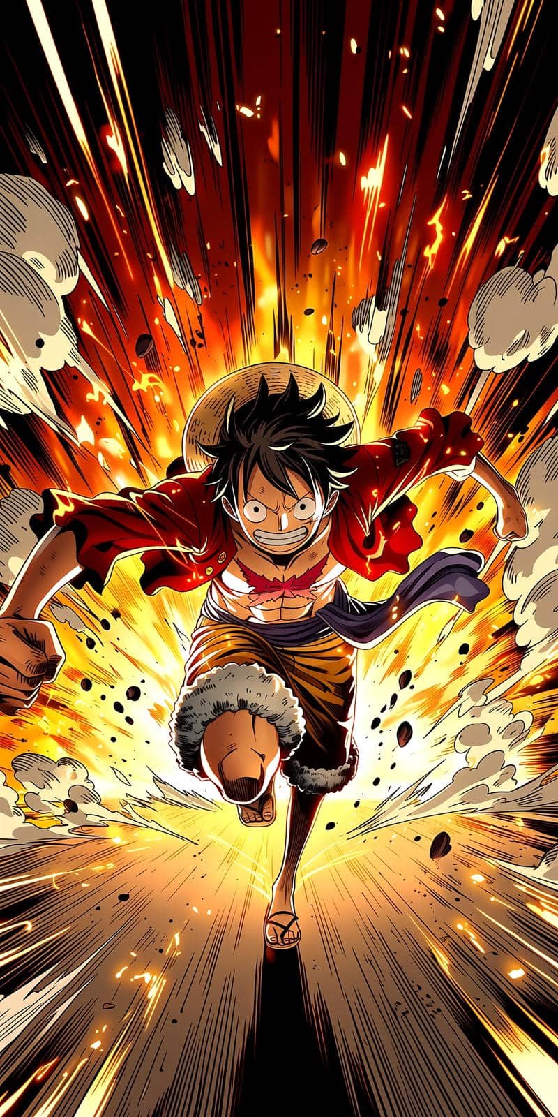Khoảnh khắc Luffy nhìn xa đầy quyết tâm trong One Piece