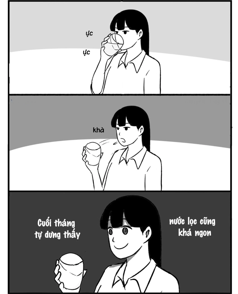 Meme nghèo với câu caption châm biếm cuộc sống khó khăn