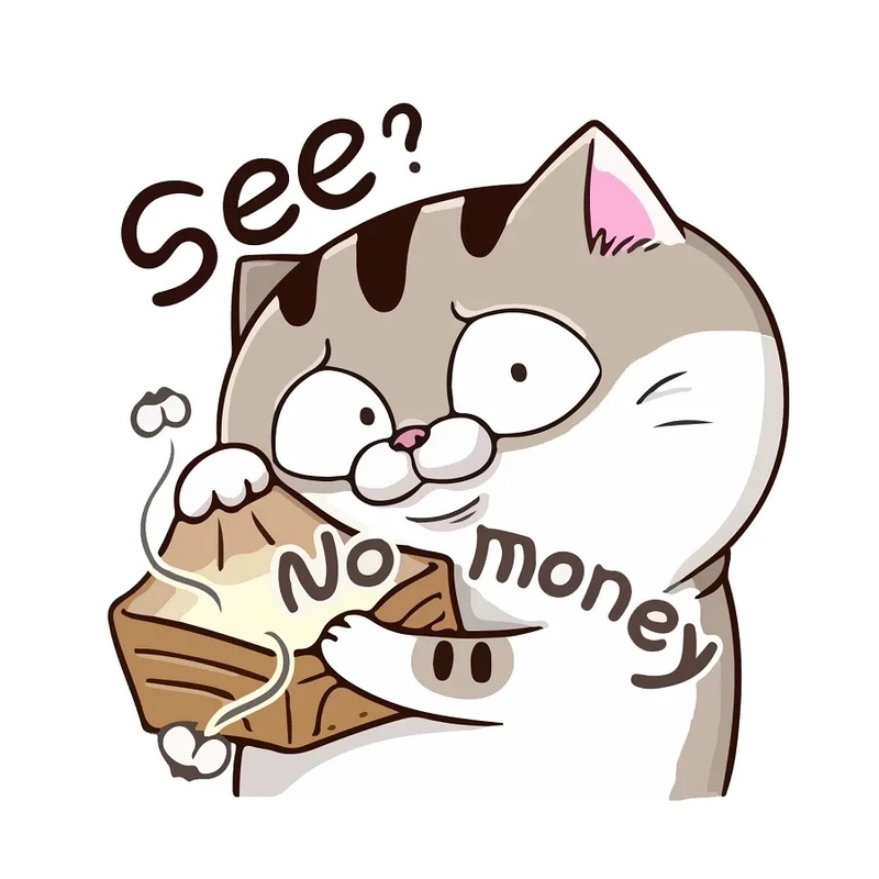 Meme nghèo với hình ảnh ví rỗng gây cười nhẹ