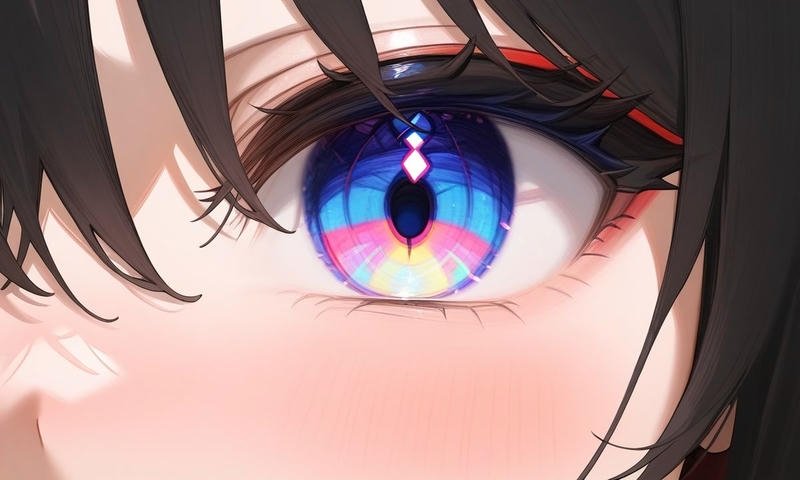 Nét vẽ đôi mắt truyện tranh Nhật lung linh ánh sáng